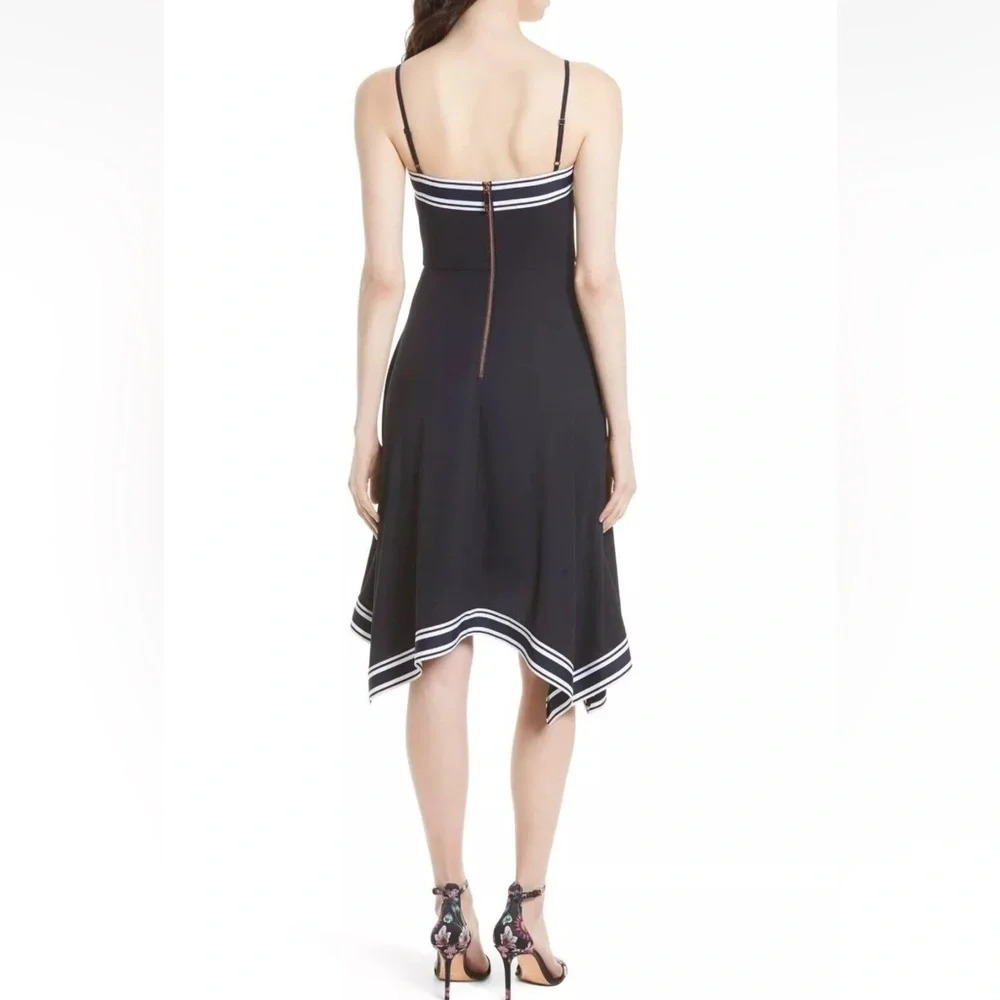 NWOT Ted Baker Kahmen Strappy Midi Dress Black and White Casual Preppy Women’s 4 - Picture 3 of 14